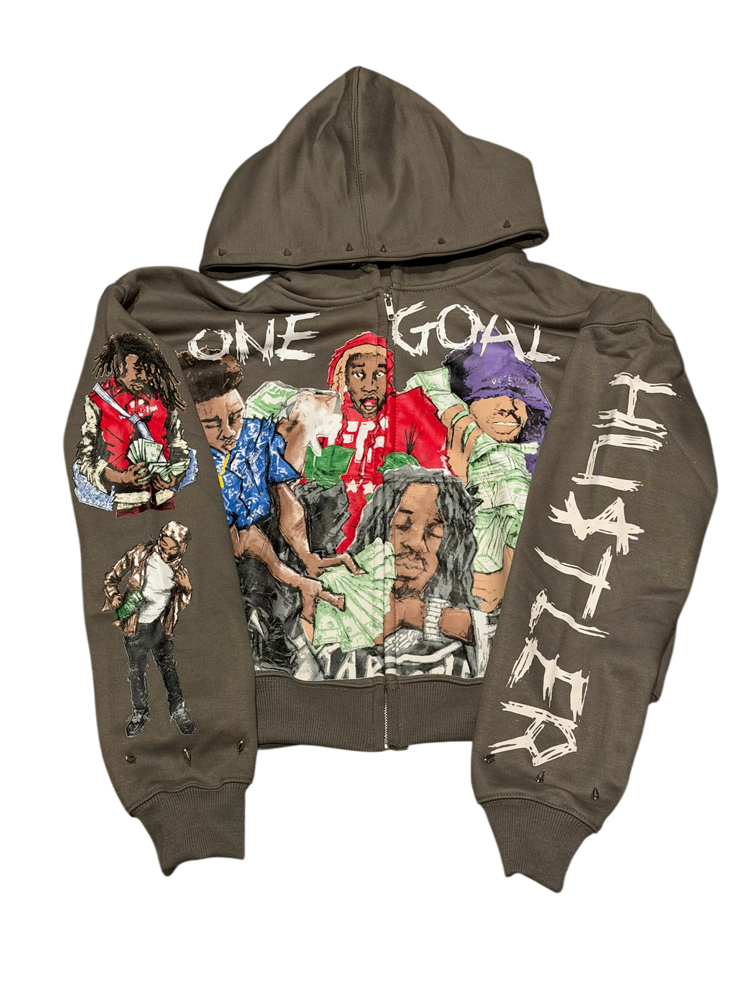 ONE GOAL Zip Up Gray