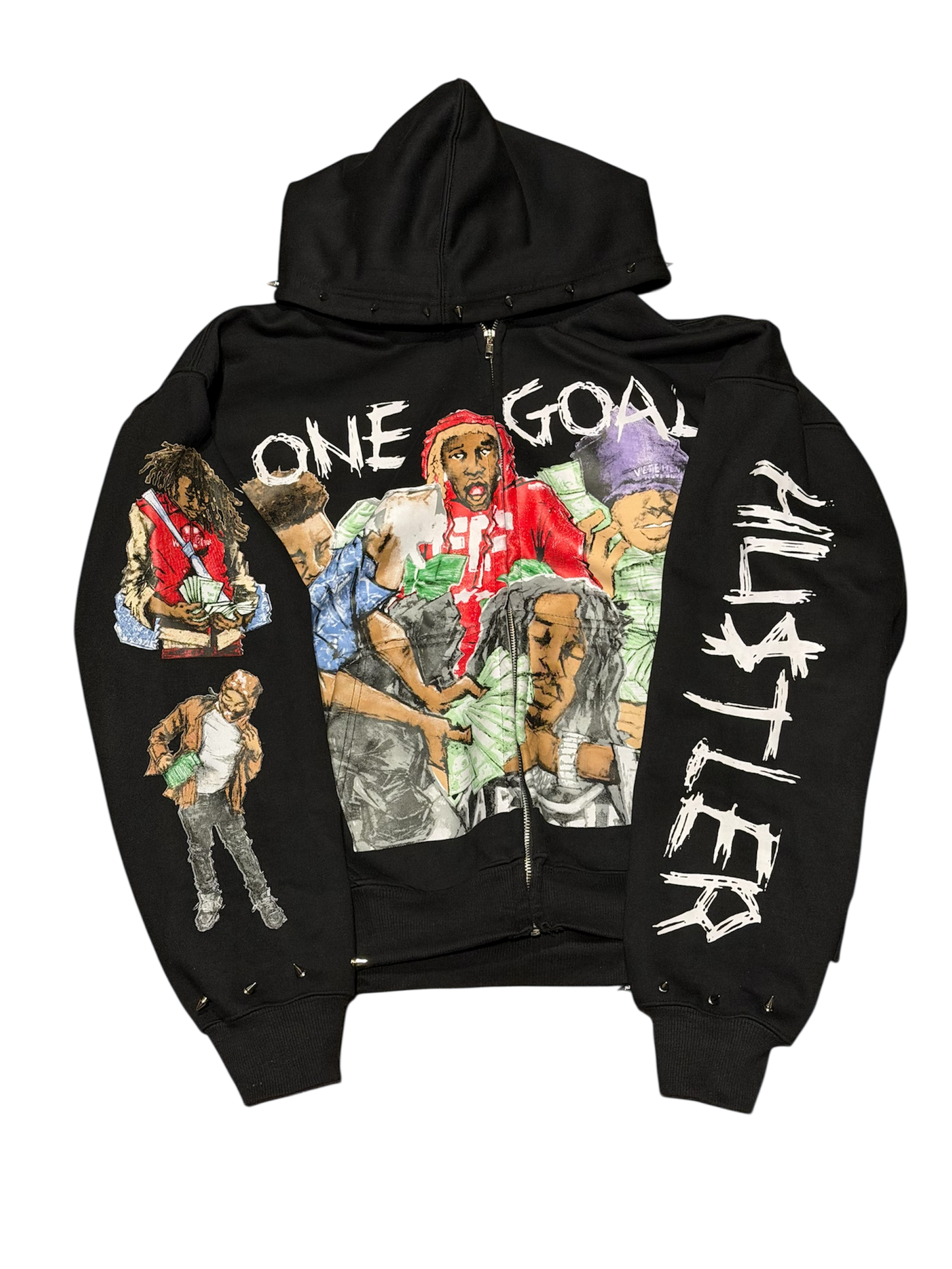 ONE GOAL Zip Up Black